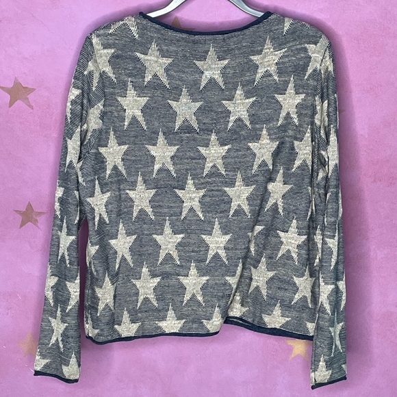 Denim & Supply Ralph Lauren Star Print Coastal Beach Knit Sweater Large - Picture 2 of 5